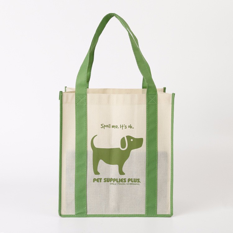 Non woven shopping tote bag with long handles