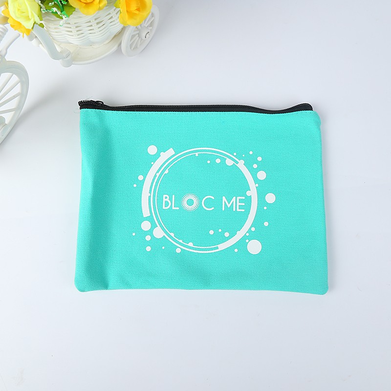 Bloc me cotton zipper bag