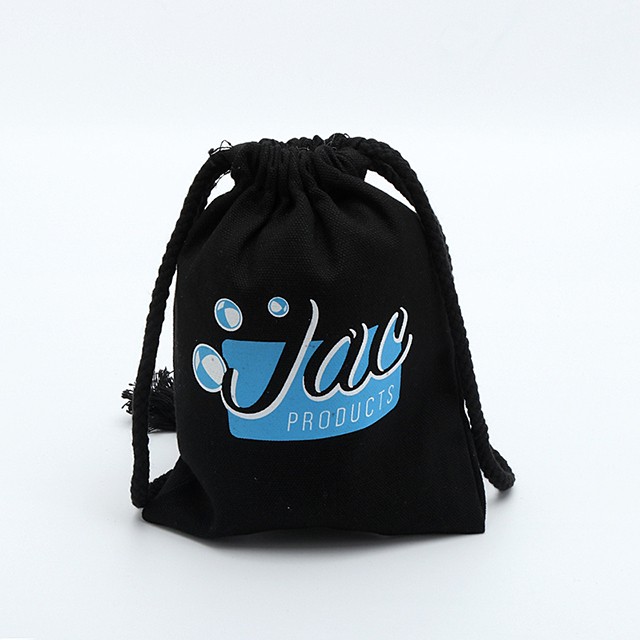 Personalized small size cotton drawstring bag with custom logo