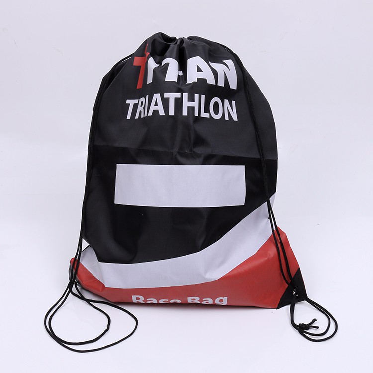 polyester sport race drawstring bag