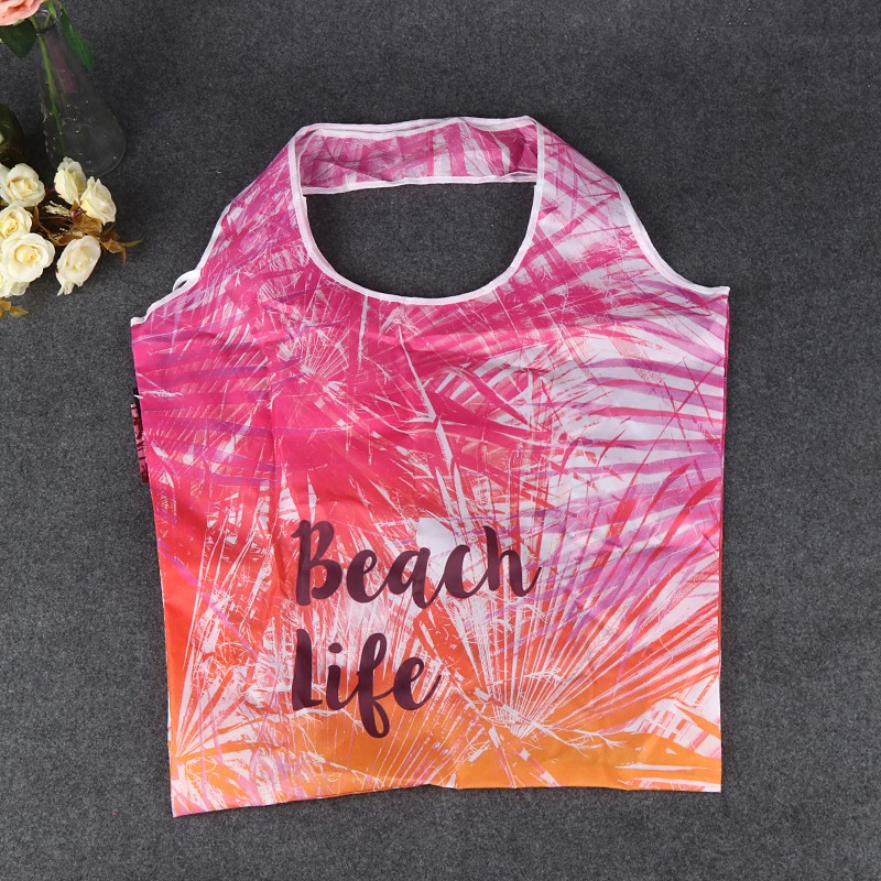 Bank promotion sublimation printed foldable polyester bag