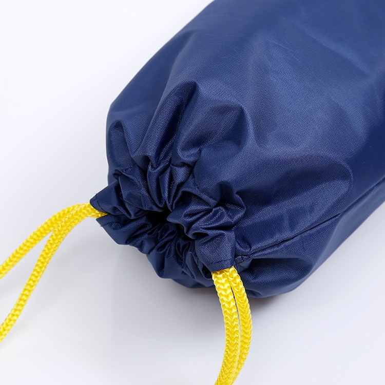 Navy blue 420D polyester cinch bag