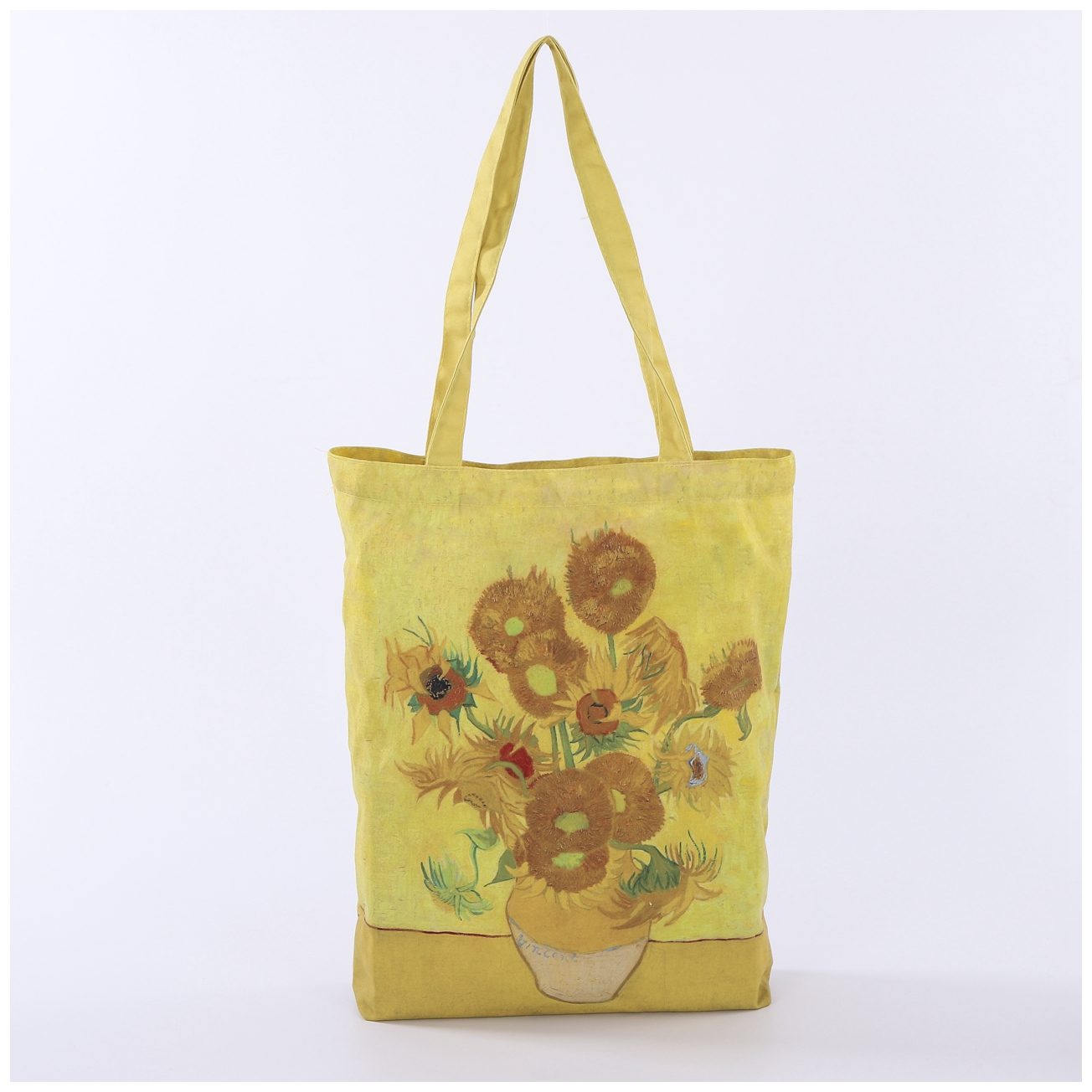 Floral Design Organic Canvas Bag